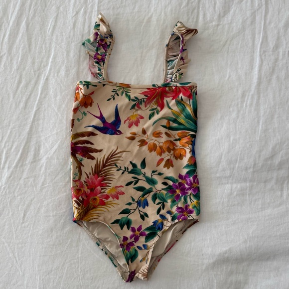 Girl's Tropicana Ruffle One-Piece Swimsuit - Picture 3 of 3